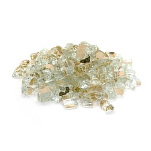 gold fire glass for fire tables and fire bowls
