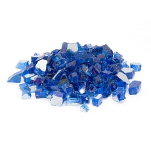 fire glass color electric blue for
