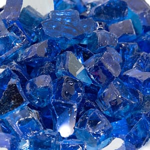 fire glass color electric blue for fire tables and fire bowls